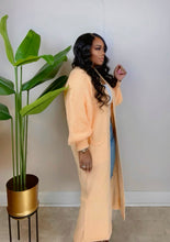 Load image into Gallery viewer, Soft Life Maxi Cardigan - Peach