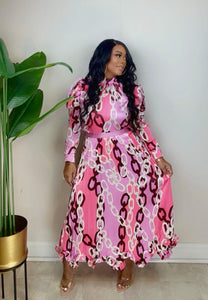 Jazmin Skirt Set - Pink