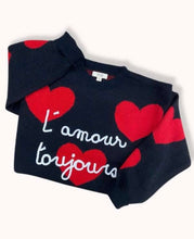 Load image into Gallery viewer, L&#39;Amour Toujours Love Always Sweater - Red/Black