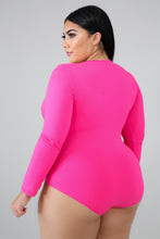 Load image into Gallery viewer, Neon Pink Wrapping Bodysuit