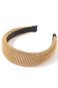 Bling Rhinestone Headband - Gold