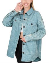 Load image into Gallery viewer, Cold Nights Vintage Washed Jacket - Almond, Black, Blue, Blue Grey, Cognac, Rust
