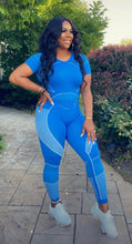 Load image into Gallery viewer, Easy Vibes Legging Set - Royal Blue