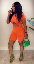 Load image into Gallery viewer, Hot Girl Short Set - Orange