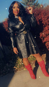 The Ish Faux Leather Dress