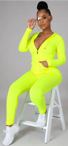 Sporty Vibes Set - Neon Yellow