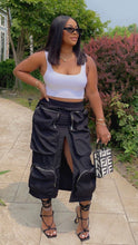 Load image into Gallery viewer, So Hard Cargo Skirt - Black
