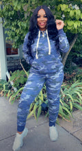 Load image into Gallery viewer, Hanging Out Jogger Set - Navy Camo