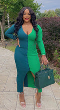 Load image into Gallery viewer, Double Trouble Dress - Green/Teal