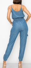 Load image into Gallery viewer, Out to Play Jumpsuit - Medium Blue