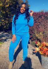 Load image into Gallery viewer, Bliss Hoodie Jogger Set - Light Blue