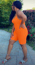 Load image into Gallery viewer, Let&#39;s Go Boo Romper - Orange