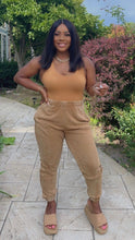 Load image into Gallery viewer, Washed Out Jogger Set - Caramel