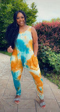 Load image into Gallery viewer, Plans Cancelled Jumpsuit - Jade/Orange