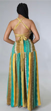 Load image into Gallery viewer, Island Sunset Maxi Dress - Green/Yellow