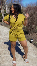 Load image into Gallery viewer, Let&#39;s Chill Short Set - Olive Mustard